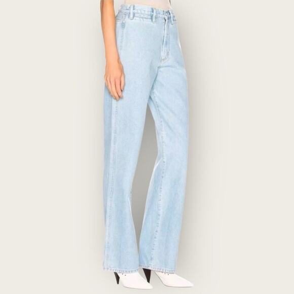 Goldsign | High-Rise Wide-Leg Jeans | Blue Wash | Size 26 - Picture 1 of 16